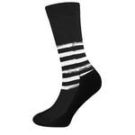 Black And White USA Flag Print Crew Socks