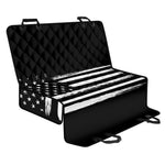 Black And White USA Flag Print Pet Car Back Seat Cover