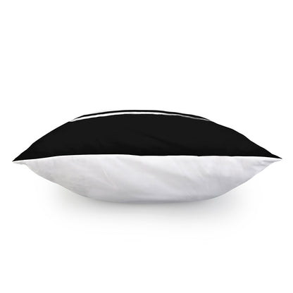 Black And White USA Flag Print Pillow Cover