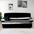 Black And White USA Flag Print Sofa Cover