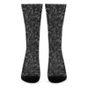 Black And White Video Game Pattern Print Crew Socks