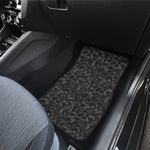 Black And White Video Game Pattern Print Front Car Floor Mats