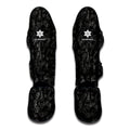 Black And White Video Game Pattern Print Muay Thai Shin Guards