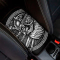 Black And White Viking God Odin Print Car Center Console Cover