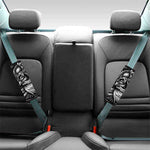 Black And White Viking God Odin Print Car Seat Belt Covers