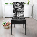 Black And White Viking God Odin Print Dining Chair Slipcover