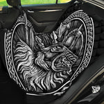 Black And White Viking God Odin Print Pet Car Back Seat Cover