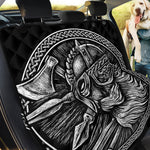 Black And White Viking God Odin Print Pet Car Back Seat Cover