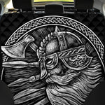 Black And White Viking God Odin Print Pet Car Back Seat Cover