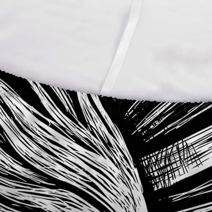 Black And White Viking God Odin Print Sofa Cover