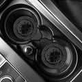 Black And White Viking Yggdrasil Print Car Coasters