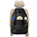 Black And White Viking Yggdrasil Print Car Seat Organizers