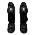 Black And White Viking Yggdrasil Print Muay Thai Shin Guards