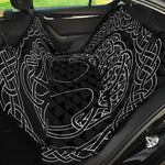 Black And White Viking Yggdrasil Print Pet Car Back Seat Cover