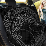 Black And White Viking Yggdrasil Print Pet Car Back Seat Cover