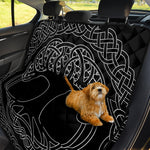 Black And White Viking Yggdrasil Print Pet Car Back Seat Cover