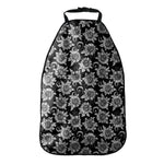 Black And White Vintage Sunflower Print Car Seat Organizers
