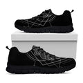 Black And White Virgo Sign Print Black Running Shoes