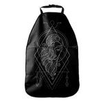 Black And White Virgo Sign Print Car Seat Organizers