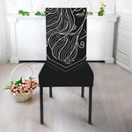 Black And White Virgo Sign Print Dining Chair Slipcover