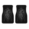 Black And White Virgo Sign Print Front Car Floor Mats