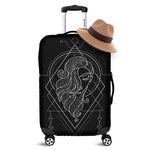 Black And White Virgo Sign Print Luggage Cover