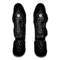 Black And White Virgo Sign Print Muay Thai Shin Guards