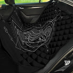 Black And White Virgo Sign Print Pet Car Back Seat Cover