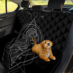 Black And White Virgo Sign Print Pet Car Back Seat Cover