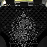 Black And White Virgo Sign Print Pet Car Back Seat Cover