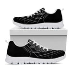 Black And White Virgo Sign Print White Sneakers