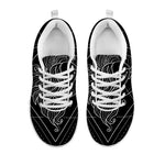 Black And White Virgo Sign Print White Sneakers