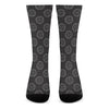 Black And White Volleyball Pattern Print Crew Socks