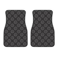 Black And White Volleyball Pattern Print Front Car Floor Mats