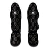 Black And White Volleyball Pattern Print Muay Thai Shin Guard