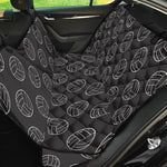 Black And White Volleyball Pattern Print Pet Car Back Seat Cover