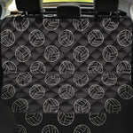 Black And White Volleyball Pattern Print Pet Car Back Seat Cover