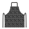 Black And White Warli Tribal Print Apron