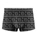Black And White Warli Tribal Print Men's Boxer Briefs