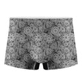 Black And White Western Flower Print Men's Boxer Briefs