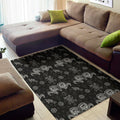 Black And White Wicca Gothic Print Floor Mat
