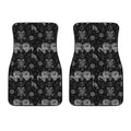 Black And White Wicca Gothic Print Front Car Floor Mats