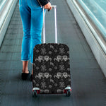 Black And White Wicca Gothic Print Luggage Cover