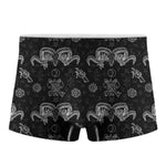 Black And White Wicca Gothic Print Men's Boxer Briefs
