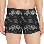 Black And White Wicca Gothic Print Men's Boxer Briefs