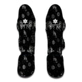 Black And White Wicca Gothic Print Muay Thai Shin Guards