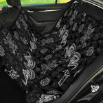 Black And White Wicca Gothic Print Pet Car Back Seat Cover