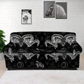 Black And White Wicca Gothic Print Sofa Cover