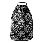 Black And White Wicca Pentagram Print Car Seat Organizers