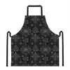 Black And White Wiccan Mystic Print Apron